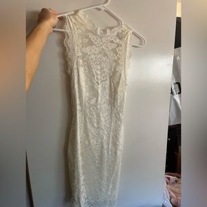 White lace dress